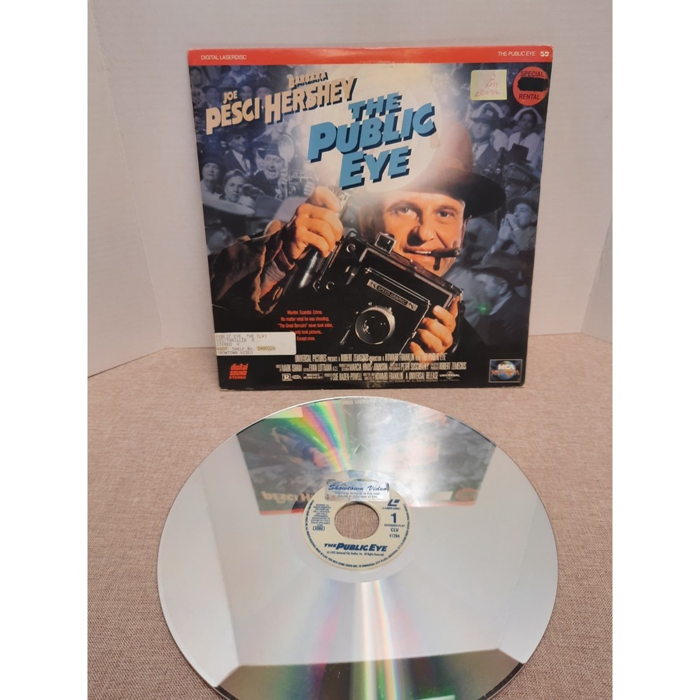 "The Public Eye" Letterbox Laserdisc LD - Joe Pesci